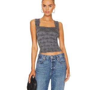 Free People Love Letter Cami Silver